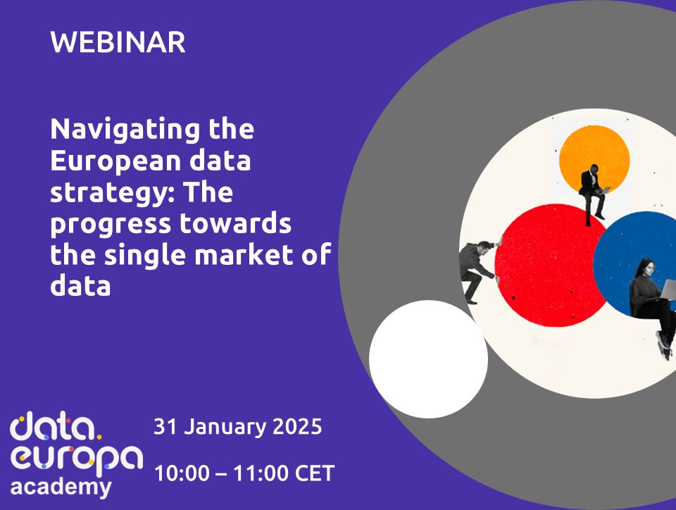 Webinar 'Navigating the European data strategy: The progress towards the single market of data ’