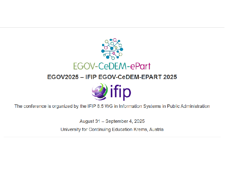 IFIP EGOV 2025