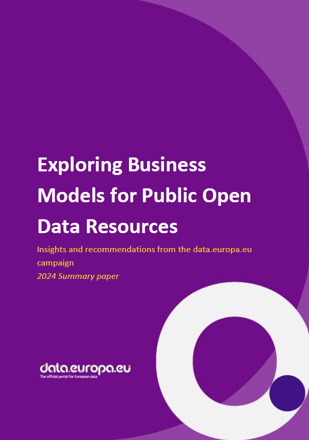 Exploring Business Models for Public Open Data Resources