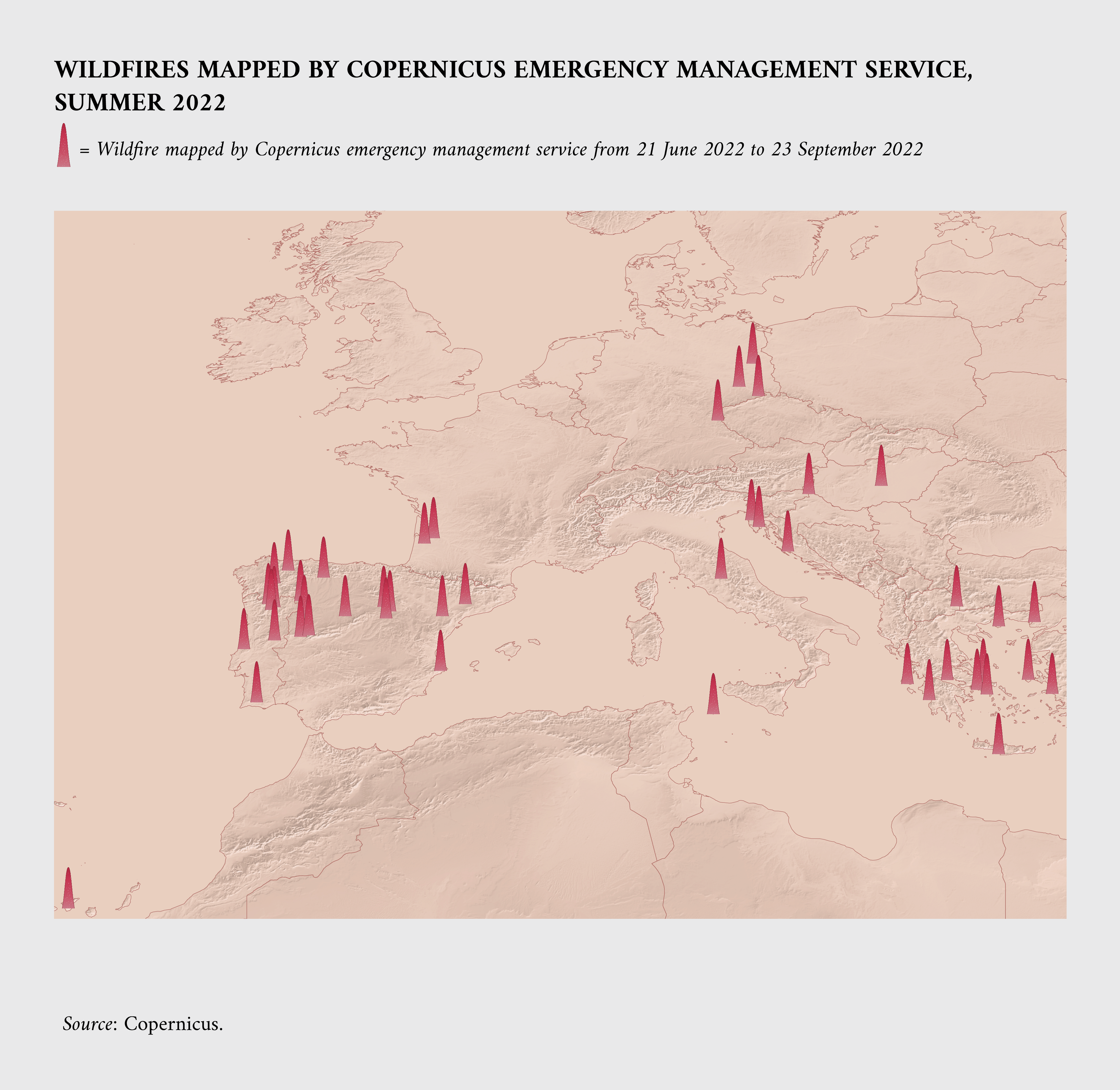 wildfire mapped