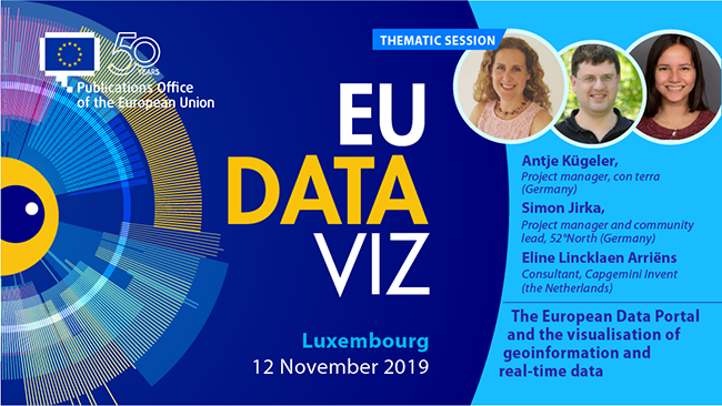 The European Data Portal and the visualisation of geoinformation and real-time data