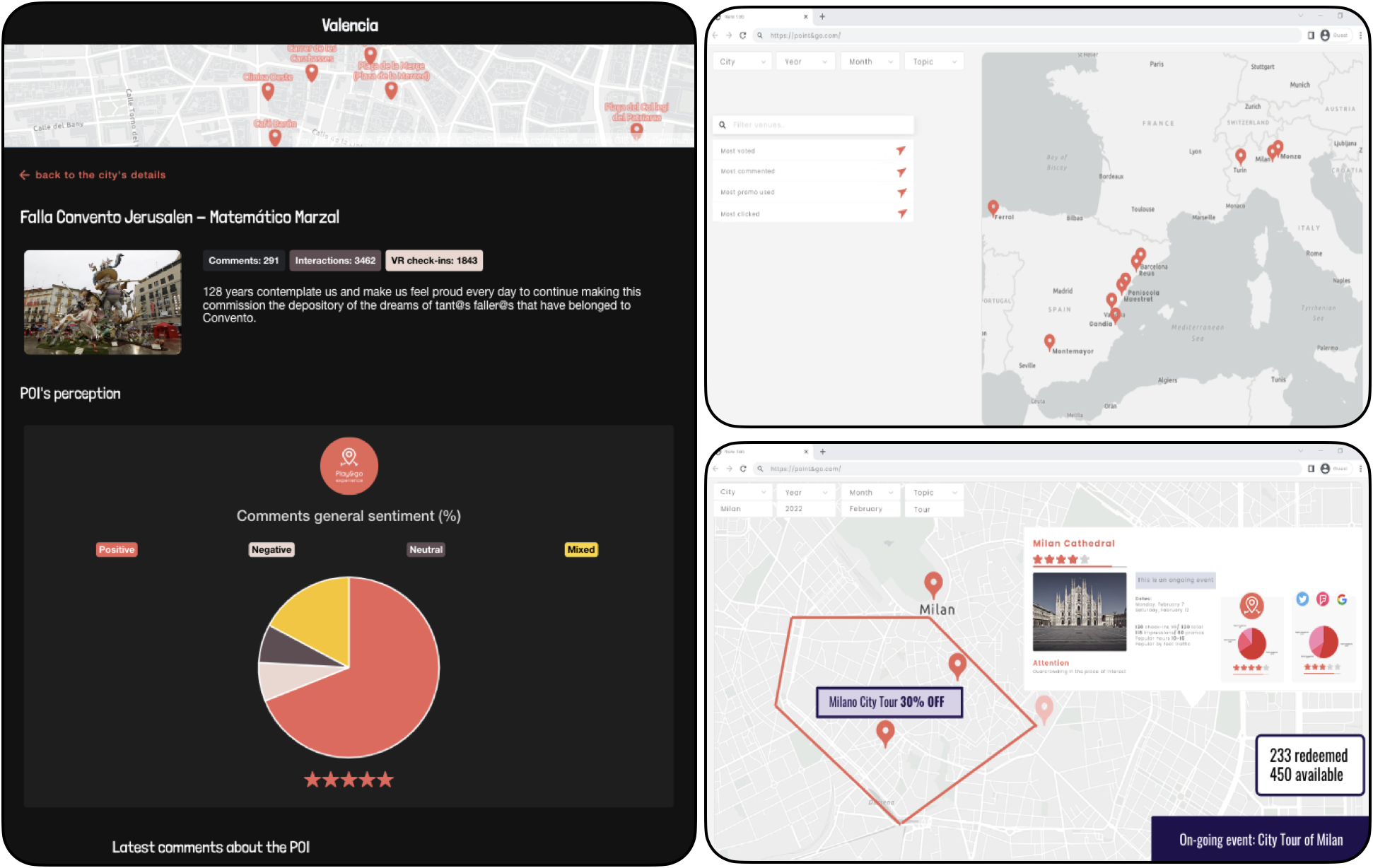 Prototype of the application POInt&Go.