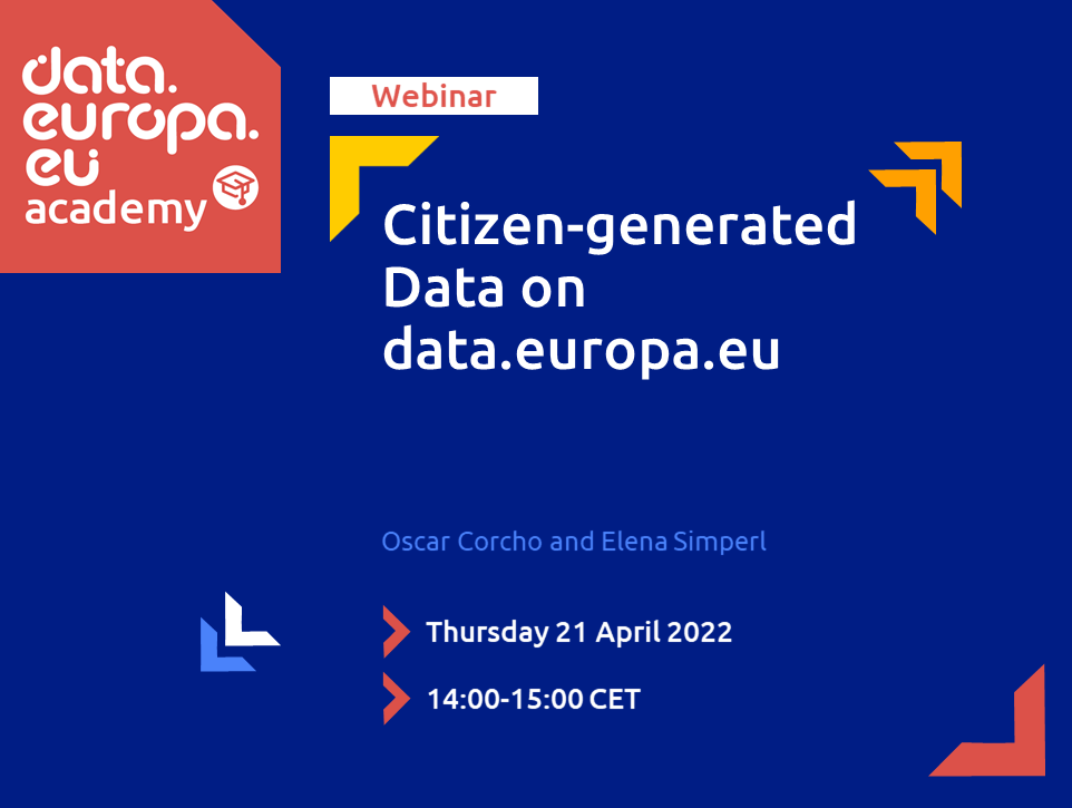 Webinar on citizen-generated data