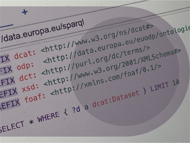 The SPARQL search function on data.europa.eu